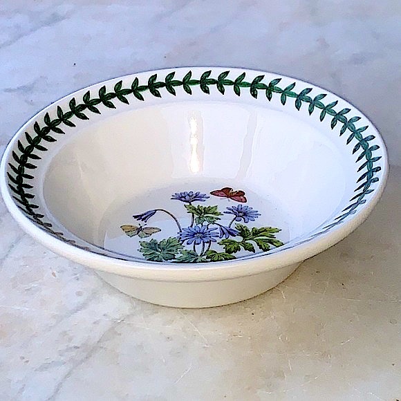BOTANIC GARDEN BY PORTMEIRION WIND FLOWER OATMEAL CEREAL BOWL NEW ENGLAND - Picture 3 of 7